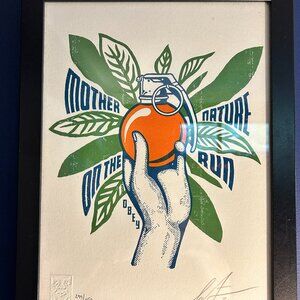 Authentic Shepard Fairey "MOTHER NATURE ON THE RUN" Print 233/450